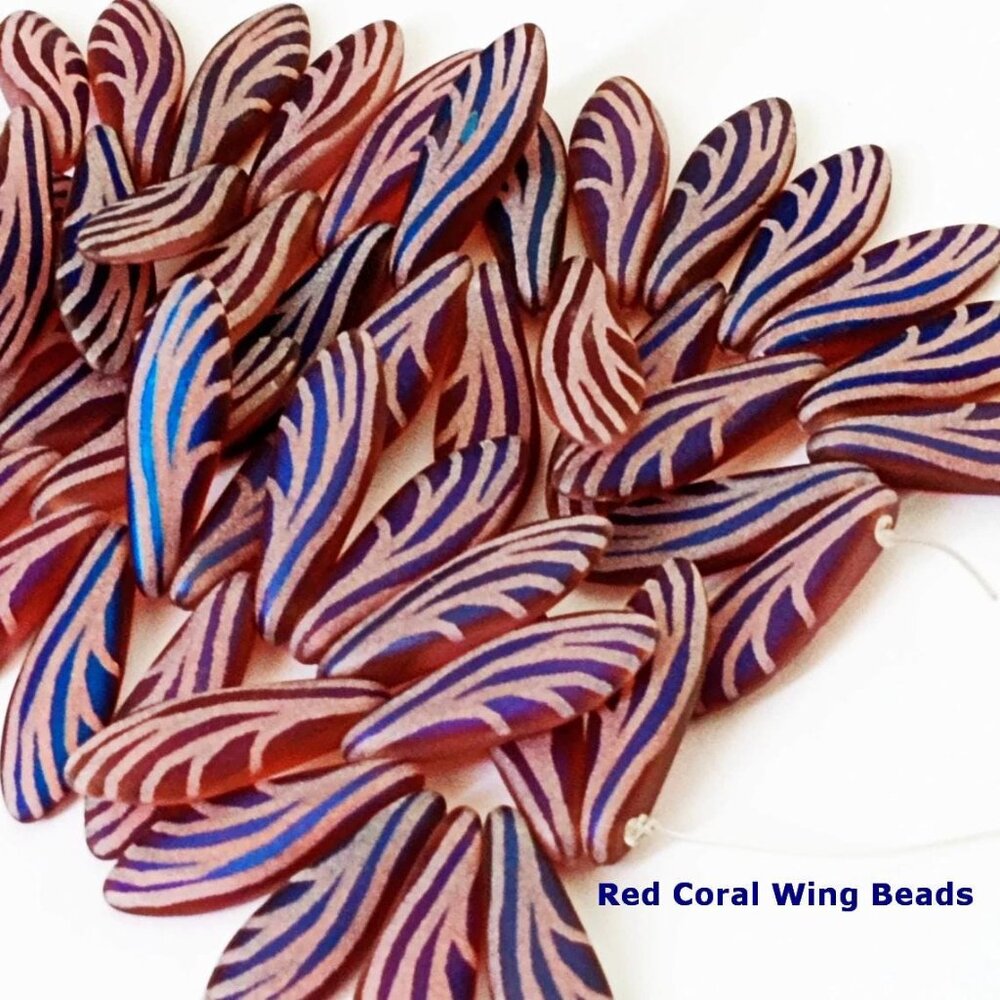 Unique Colorful Czech Dagger Glass Beads - Picture 4 of 5